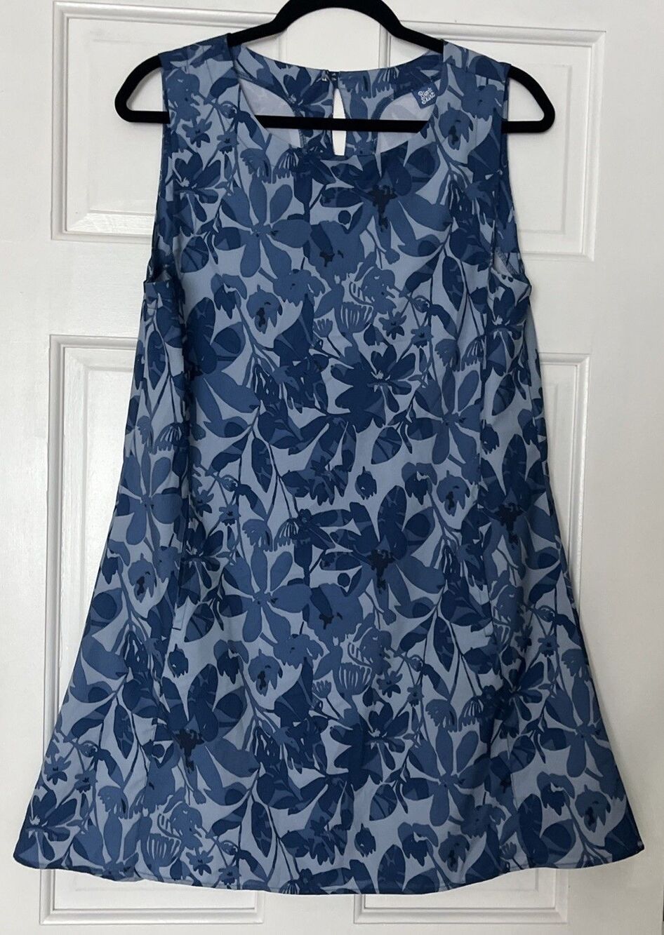 RipSkirt Hawaii Dress Small Blue Floral Pockets Lightweight Activewear Beach